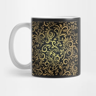 Golden floral pattern Mug